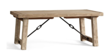 Online Designer Combined Living/Dining BENCHWRIGHT EXTENDING DINING TABLE, SEADRIFT