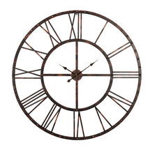 Online Designer Living Room Rustic Living Oversized 45" Roman Rivet Wall Clock