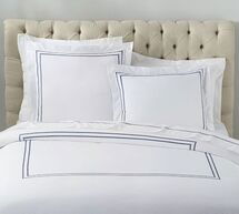 Online Designer Bedroom Pearl Organic Percale Duvet Cover & Shams