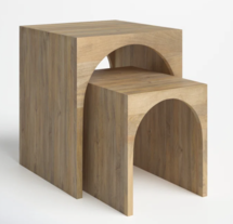 Online Designer Living Room Coletta Solid Wood Nesting Tables