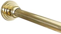 Online Designer Living Room Dynasty Hardware DYN-SR72-PB 1-Inch Diameter Shower Curtain Rod And Mounting Brackets, 72-Inch