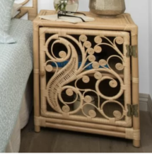 Online Designer Living Room Mistana Etienne Wicker Nightstand