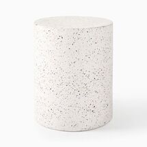 Online Designer Patio Terrazzo Drum Outdoor Side Table