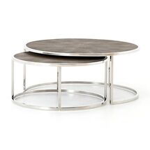 Online Designer Living Room Keys Stainless Steel Nesting Coffee Tables