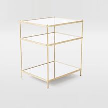 Online Designer Living Room Terrace Nightstand - Antique Brass