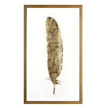 Online Designer Living Room Gold Feather