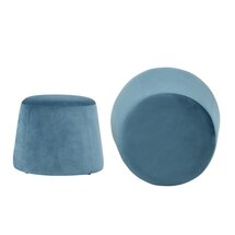 Online Designer Business/Office Blue Delucia Pouf