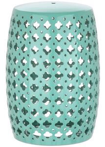 Online Designer Bedroom Lacey Light Blue Garden Stool