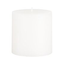 Online Designer Living Room White 3"x3" Pillar Candle