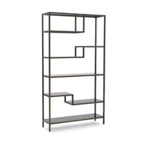 Online Designer Combined Living/Dining FILMORE BOOKCASE - BRASS