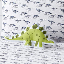 Online Designer Living Room Green Dino Throw Pillow