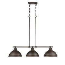 Online Designer Other CLASSIC DOME METAL ISLAND CHANDELIER - 3 LIGHT