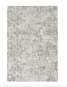 Online Designer Home/Small Office Irradiant Cream Black Rug