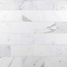 Online Designer Bedroom Calacatta 4x8 Polished Marble Tile