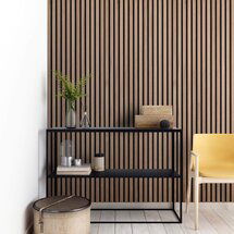 Online Designer Bedroom Natural Walnut Acoustic Slat Wood Wall Panels