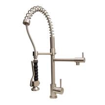 Online Designer Kitchen Vigo Single-Handle Pull-Down Sprayer Kitchen Faucet in Stainless Steel