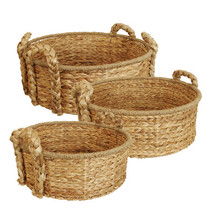 Online Designer Living Room 3 Piece Round Home Decor Basket Set