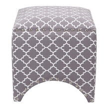 Online Designer Bedroom Madison Park Rileigh Quatrefoil Fretwork Ottoman 