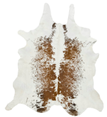 Online Designer Bedroom Brown and White Cowhide 