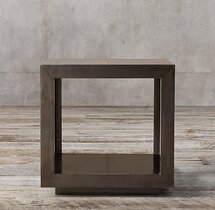 Online Designer Living Room LA SALLE METAL-WRAPPED SIDE TABLE