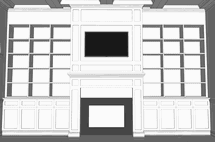 Online Designer Living Room Decorative Fireplace Cabinet