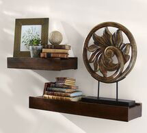 Online Designer Home/Small Office Rustic Wood Shelf