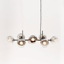 Online Designer Living Room Staggered Glass Chandelier - 8-Light