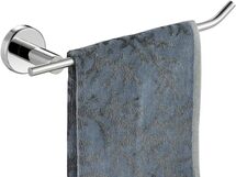 Online Designer Bathroom JQK Chrome Towel Ring, Stainless Steel Hand Towel Bar Holder for Bathroom, 9 Inch Polished Stainless Wall Mount, TR100-CH