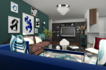 Online Designer Living Room 3D Model