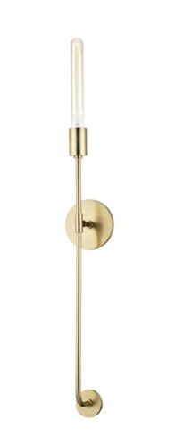 Online Designer Bathroom DYLAN 1 LIGHT WALL SCONCE IN AGED BRASS