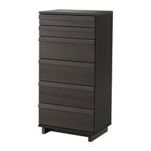 Online Designer Studio 6-drawer chest, brown stained ash veneer