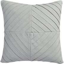 Online Designer Studio meridian light grey pillow with feather insert