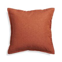 Online Designer Home/Small Office Linden Copper Orange 23" Pillow with Feather-Down Insert