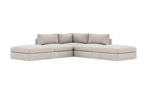 Online Designer Living Room Tatum Modular Corner Sectional with Ottomans