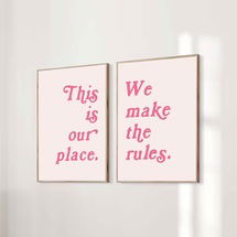 Online Designer Bedroom This Is Our Place We Make The Rules-Lover Print-Taylor Swift Poster Set