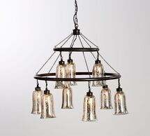 Online Designer Living Room BRANTLEY ANTIQUE MERCURY GLASS CHANDELIER