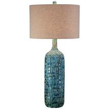 Online Designer Living Room Ceramic Teal Mid-Century Table Lamp