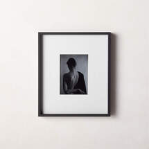 Online Designer Business/Office Gallery Soft Black Picture Frame with White Mat 5"x7"
