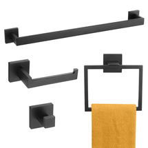 Online Designer Bathroom B09A4-BK Modern 4 - Piece Bathroom Hardware Set (Set of 4)