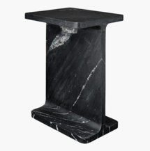 Online Designer Living Room I Beam Black Marble Side Table