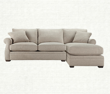 Online Designer Living Room Lansbury Grey 2 Piece Sectional