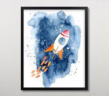 Online Designer Bedroom Space Adventure Wall Art