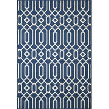 Online Designer Living Room Baja Navy Indoor/Outdoor Area Rug by Momeni