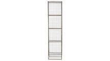 Online Designer Combined Living/Dining On the Grid Graphite 4-Cube Bookcase