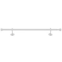 Online Designer Living Room 28-48" White Button Cap Single Rod