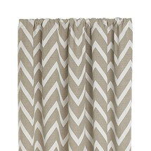 Online Designer Living Room Teramo Neutral Chevron 50"x96" Curtain Panel