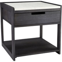 Online Designer Bedroom tux marble top nightstand