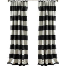 Online Designer Bedroom Stripe Curtain Panel by Lush Decor
