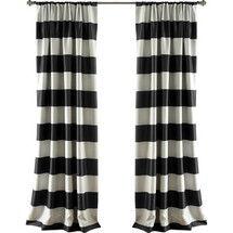Online Designer Bedroom Stripe Curtain Panel by Lush Decor