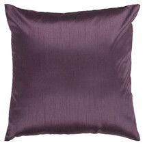 Online Designer Living Room Amelia Solid Luxe Throw Pillow - Plum 